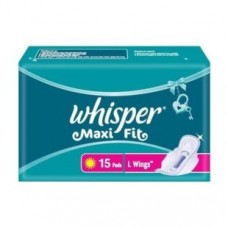 WHISPER MAXI LARGE WINGS 15 PADS